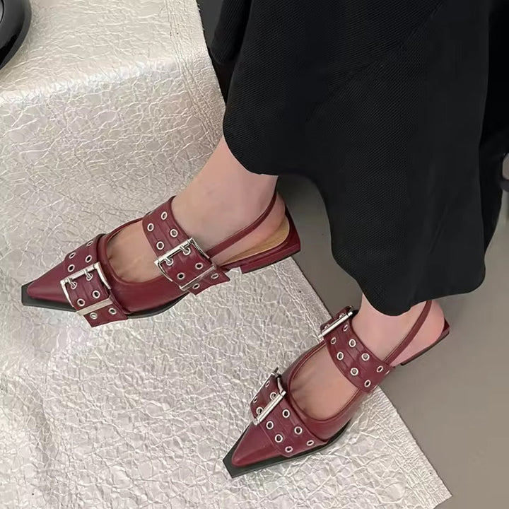 W&W Mode | Schicke Slingback Flache Schuhe