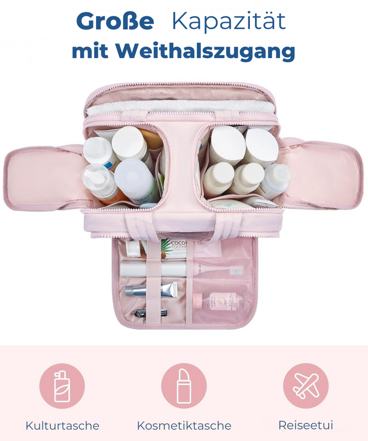 W&W Mode | Multifunktionales Daunen Toilettenbeutel Set