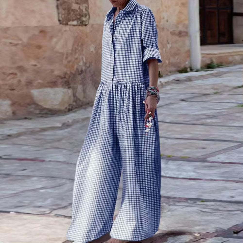 W&W Mode | Lässiger Weicher Sommerlicher Jumpsuit Damen