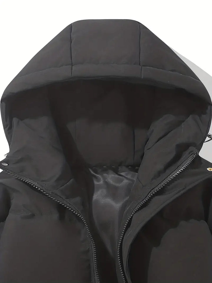 Damen-Pufferjacke aus 100 % Polyester für den Winter