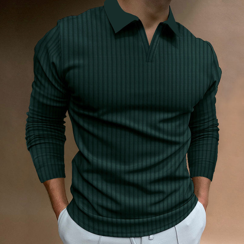 W&W Mode - Lässiger Herrenpullover mit V-Ausschnitt