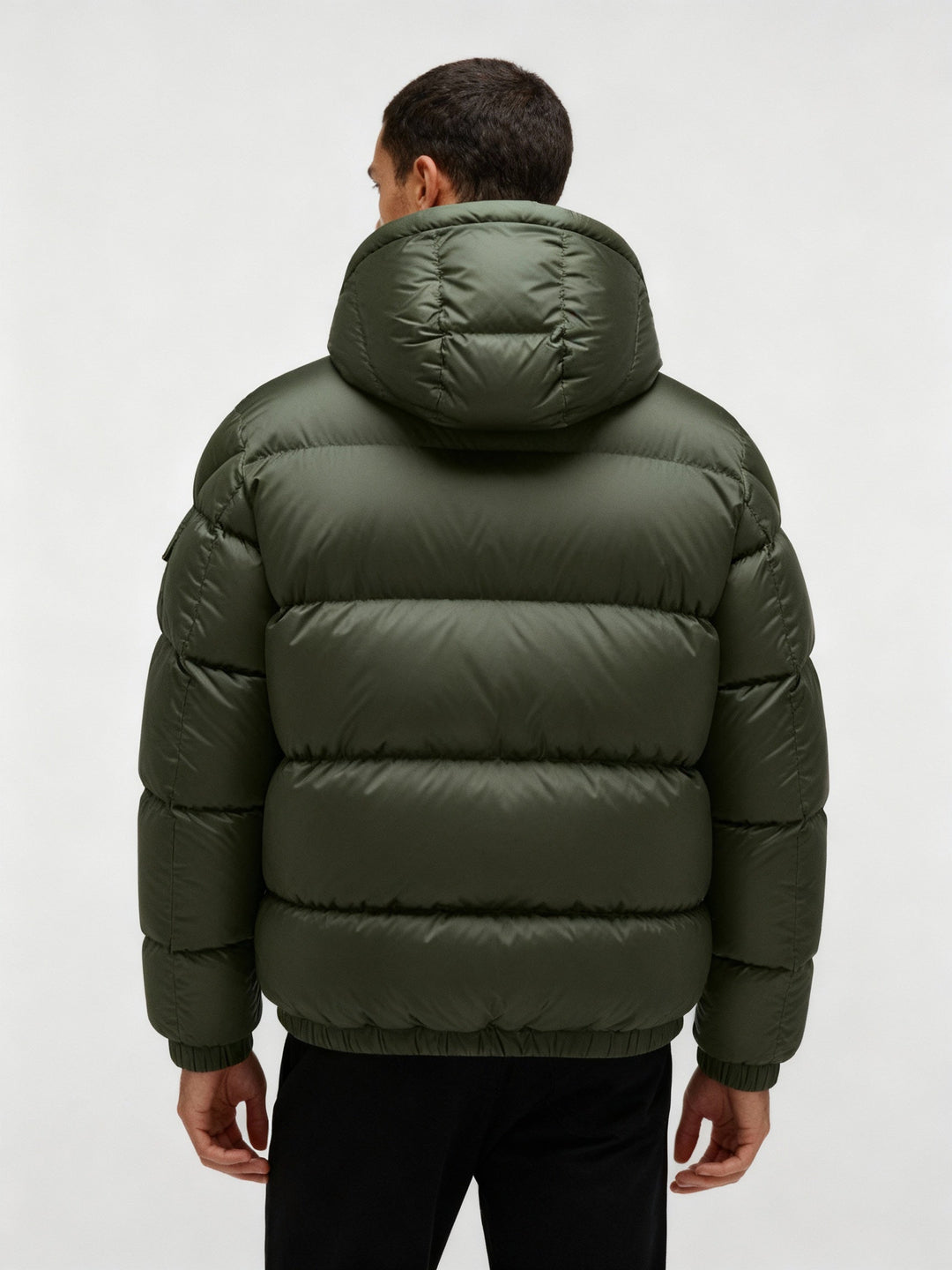 Herren Pufferjacke aus Entenfedern mit Wärme & Kapuze | W&W Mode