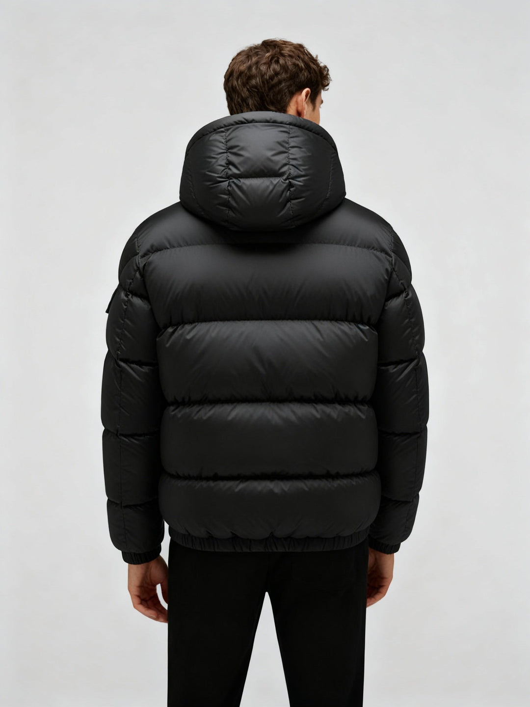 Herren Pufferjacke aus Entenfedern mit Wärme & Kapuze | W&W Mode