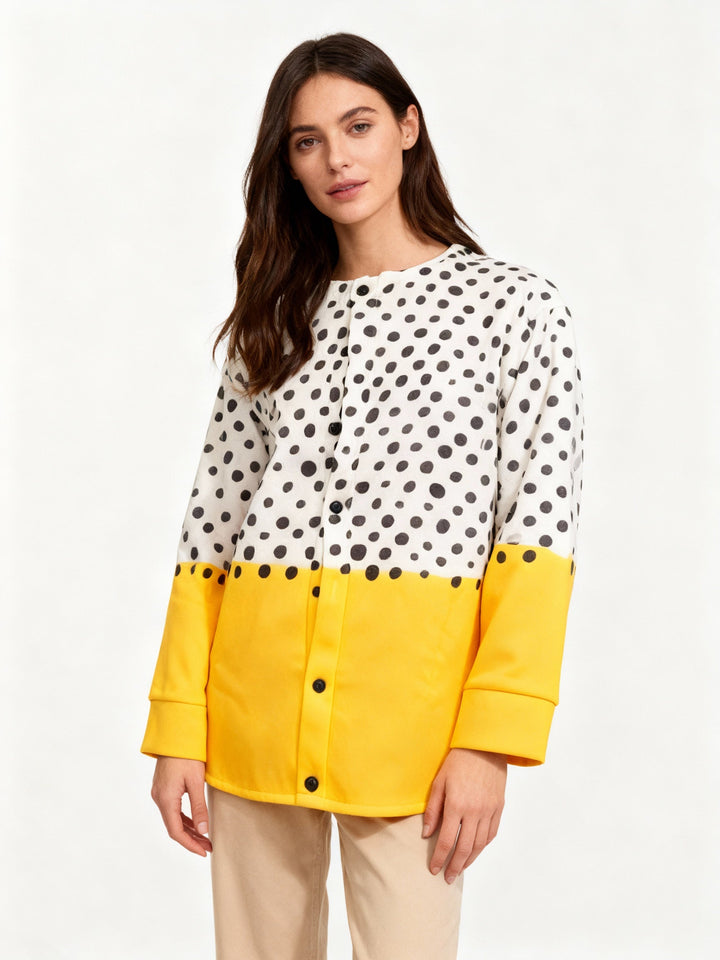 W&W Mode | Bequemer pullover Mit Tupfen Design