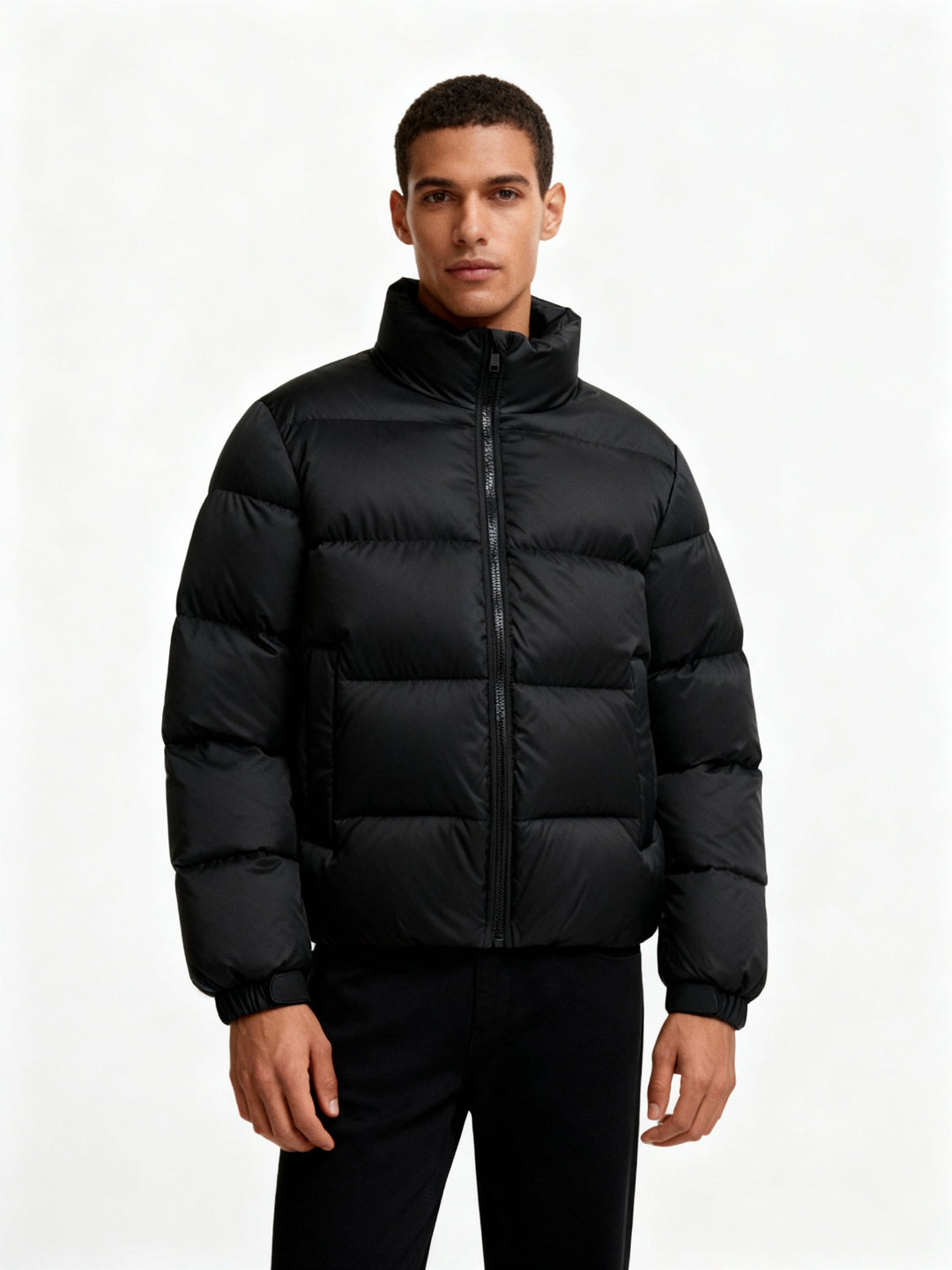 Herren Pufferjacke aus Entenfedern mit Wärme & Kapuze | W&W Mode