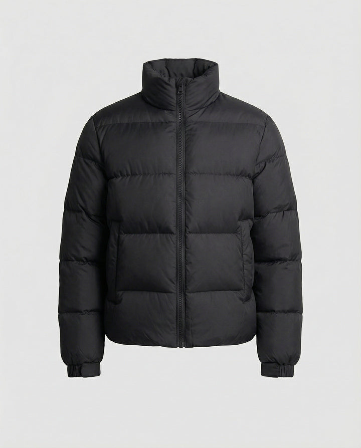 Herren Pufferjacke aus Entenfedern mit Wärme & Kapuze | W&W Mode
