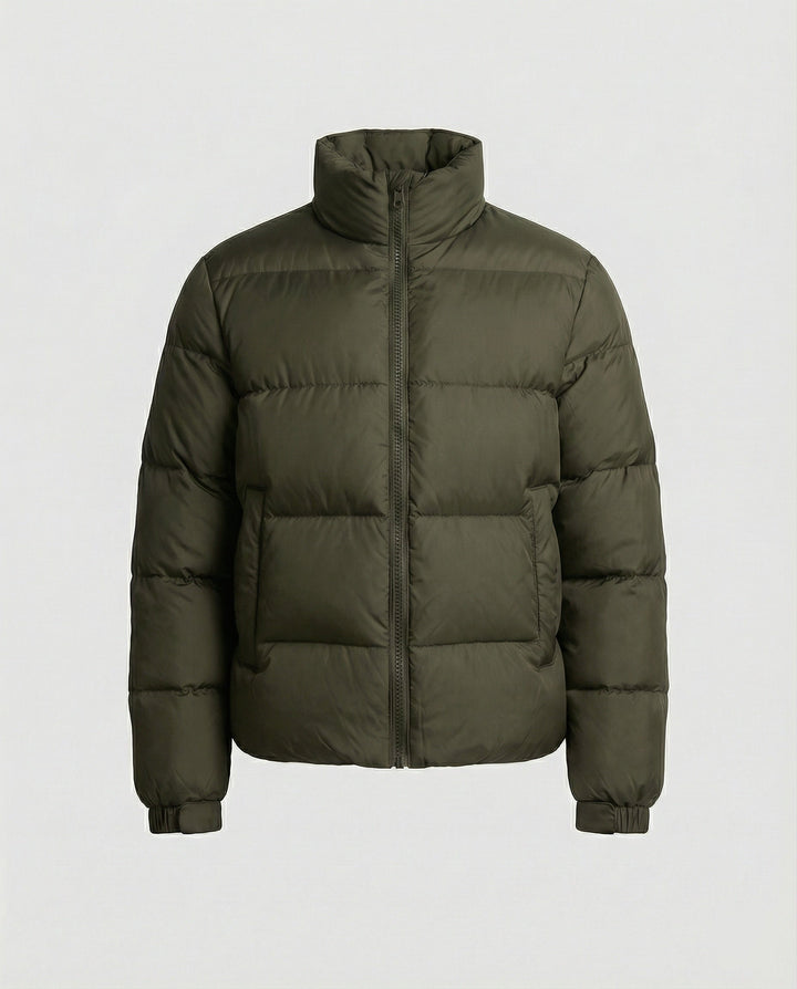 Herren Pufferjacke aus Entenfedern mit Wärme & Kapuze | W&W Mode
