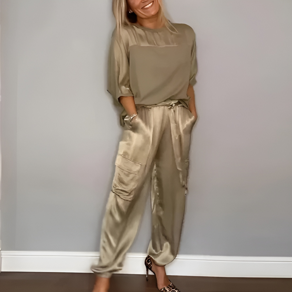 W&W Mode | Elegantes Damen Set Hose und Shirt