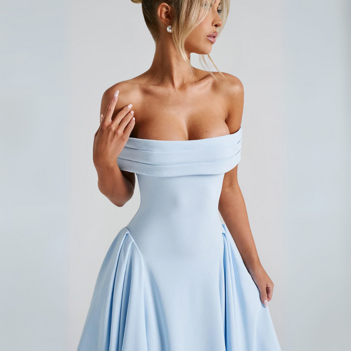 W&W Mode | Midi-Kleid Elegant Blau