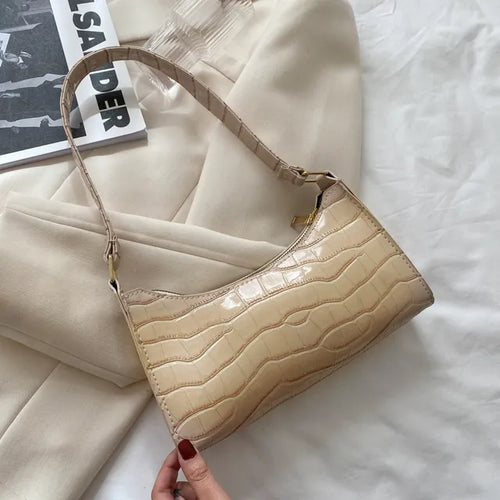 W&W Mode – Damen-Umhängetasche im Retro-Stil aus Leder
