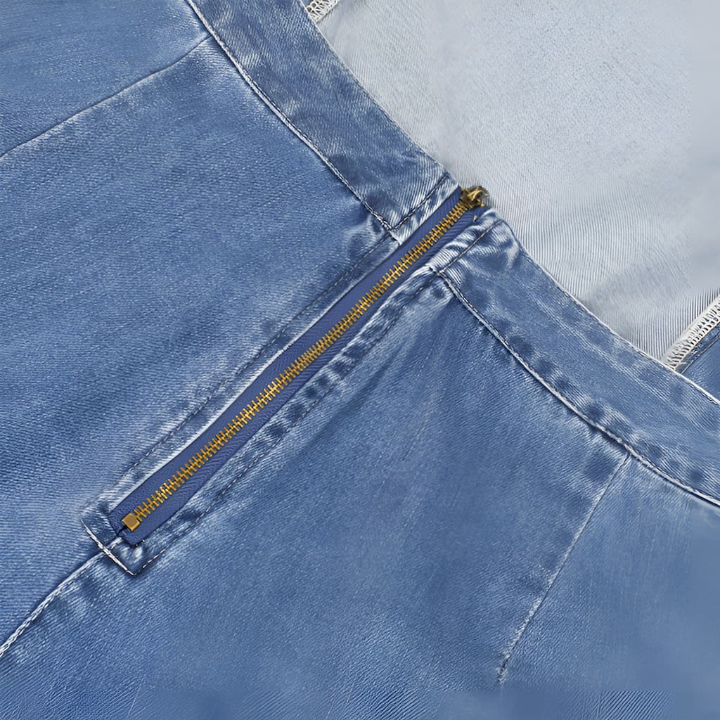 W&W Mode | Denim Jumpsuit mit Rüschen