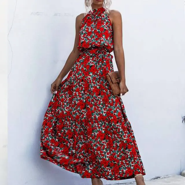 W&W Mode | Strapless Maxikleid mit Blumenmuster