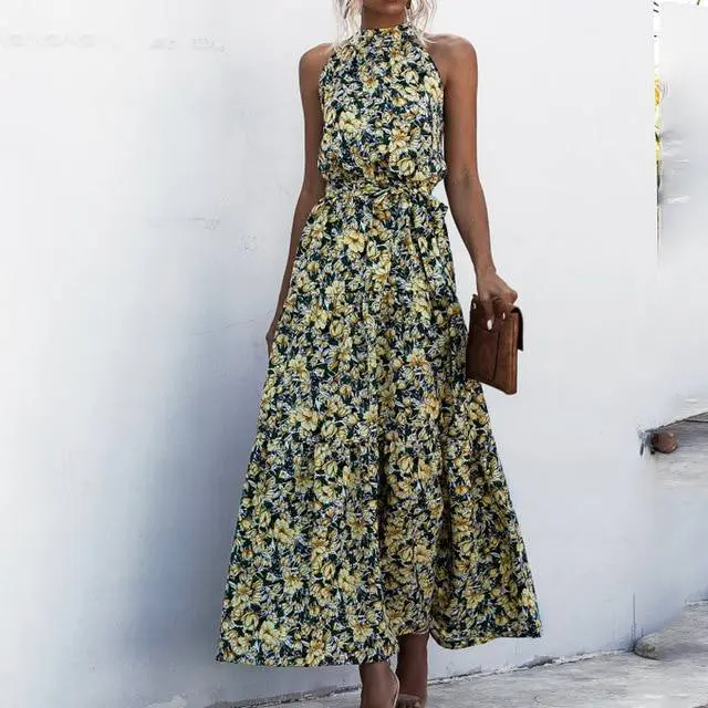 W&W Mode | Strapless Maxikleid mit Blumenmuster