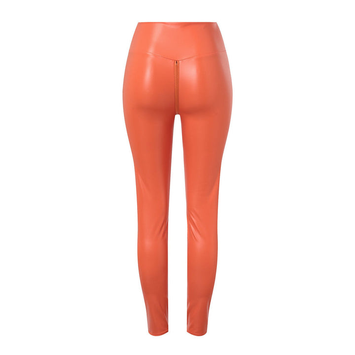 W&W Mode | Bequeme Und Figurformende Lederleggings Mit Reißverschluss Für Damen