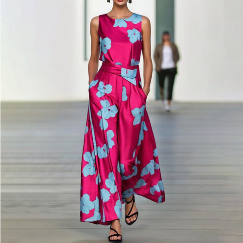 Damen ärmelloses Maxikleid in Rosé