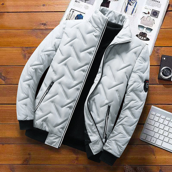 W&W Mode | Reißverschluss Stehkragen Freizeitjacke Herrenbekleidung