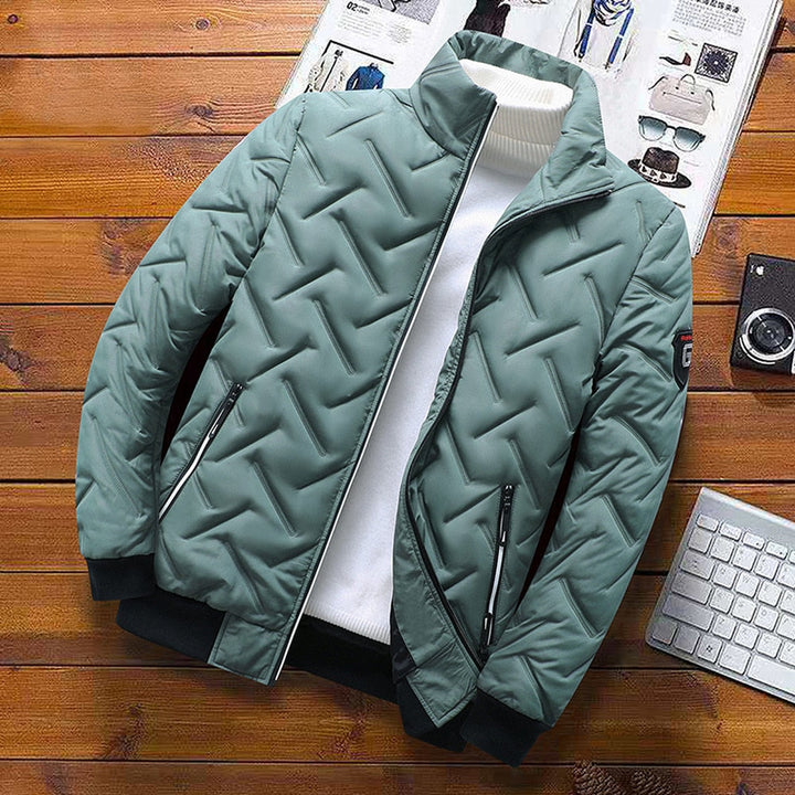 W&W Mode | Reißverschluss Stehkragen Freizeitjacke Herrenbekleidung
