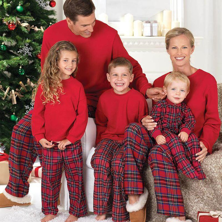 W&W Mode | Plaid Weihnachts Pyjama Satz Für Die Ganze Familie