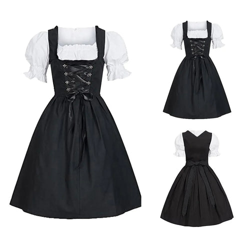 W&W Mode | für Damen mit Schürze für bayerisches Oktoberfest