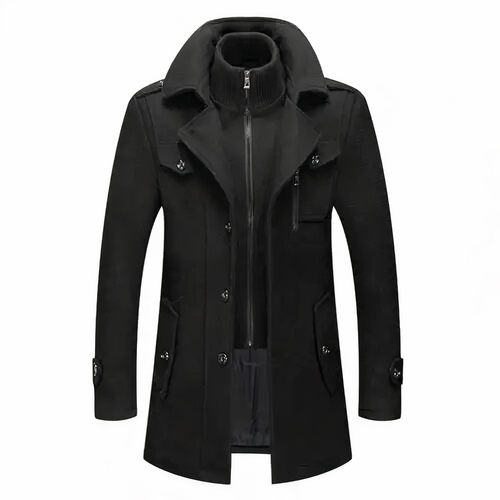 W&W Mode | Moderigtig Doppelkragenjacke Für Männer