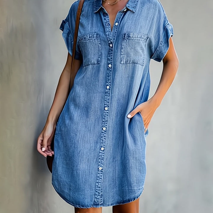 W&W Mode | Denim Knopfkleid