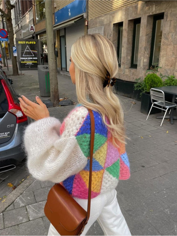Damen offene Grobstrickweste für vielseitige Lagenlooks