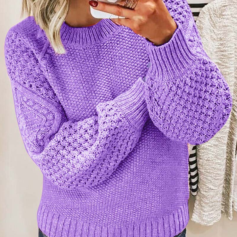W&W Mode | Pullover Weites Modell Grob Gestrickt Pullover Damenstrickzeug