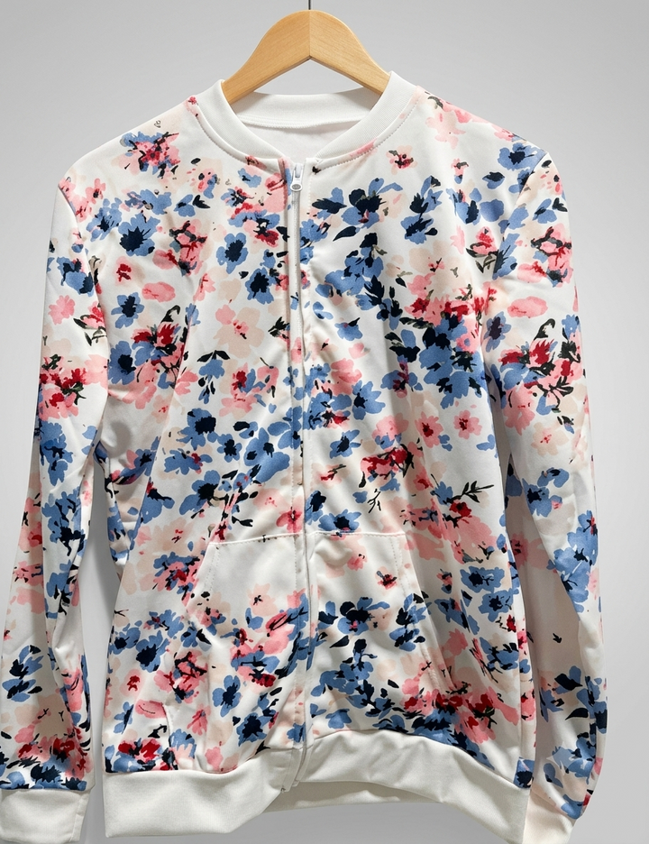 W&W Mode | Bomberjacke Mit Blumenmuster