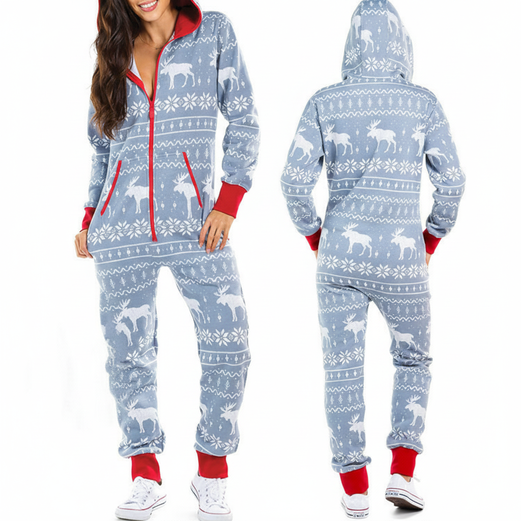 W&W Mode | Verrückter Weihnachts-Pyjama - Damen