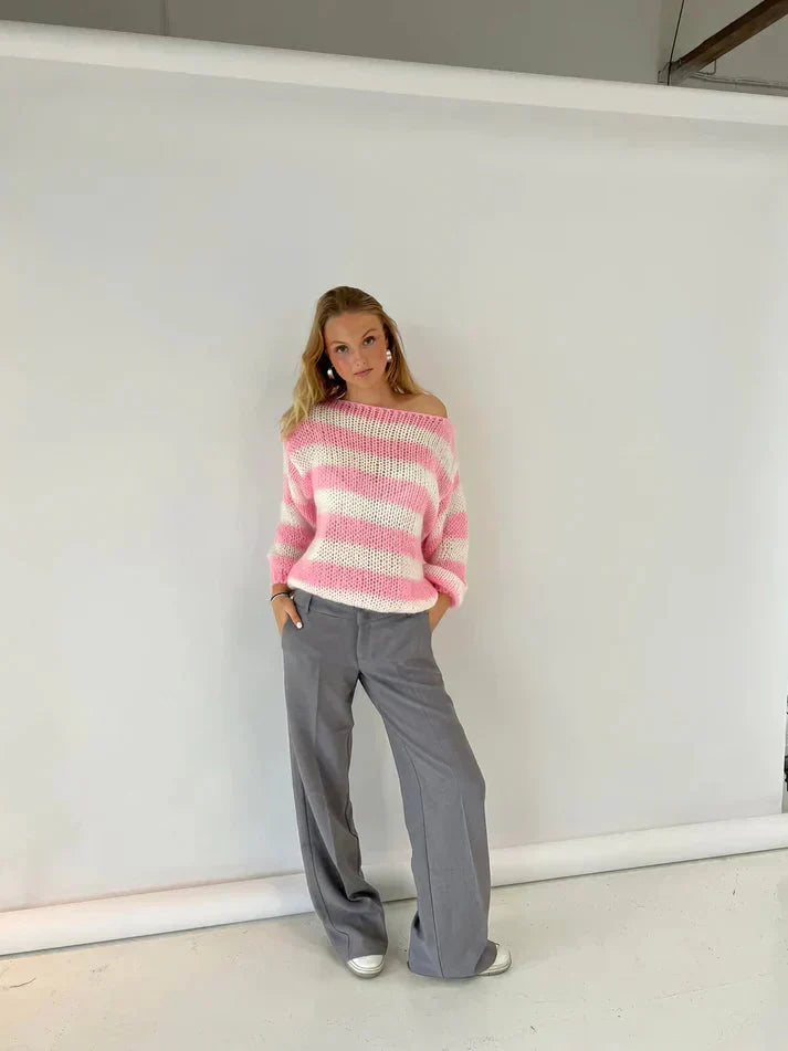 W&W Mode | Pullover Oversize Grob gestrickt Strickpullover Damen Strickwaren