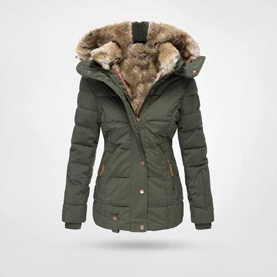 W&W Mode - Isolierte Stepp Winterjacke Mit Gefüttertem Innenfutter und Kapuze