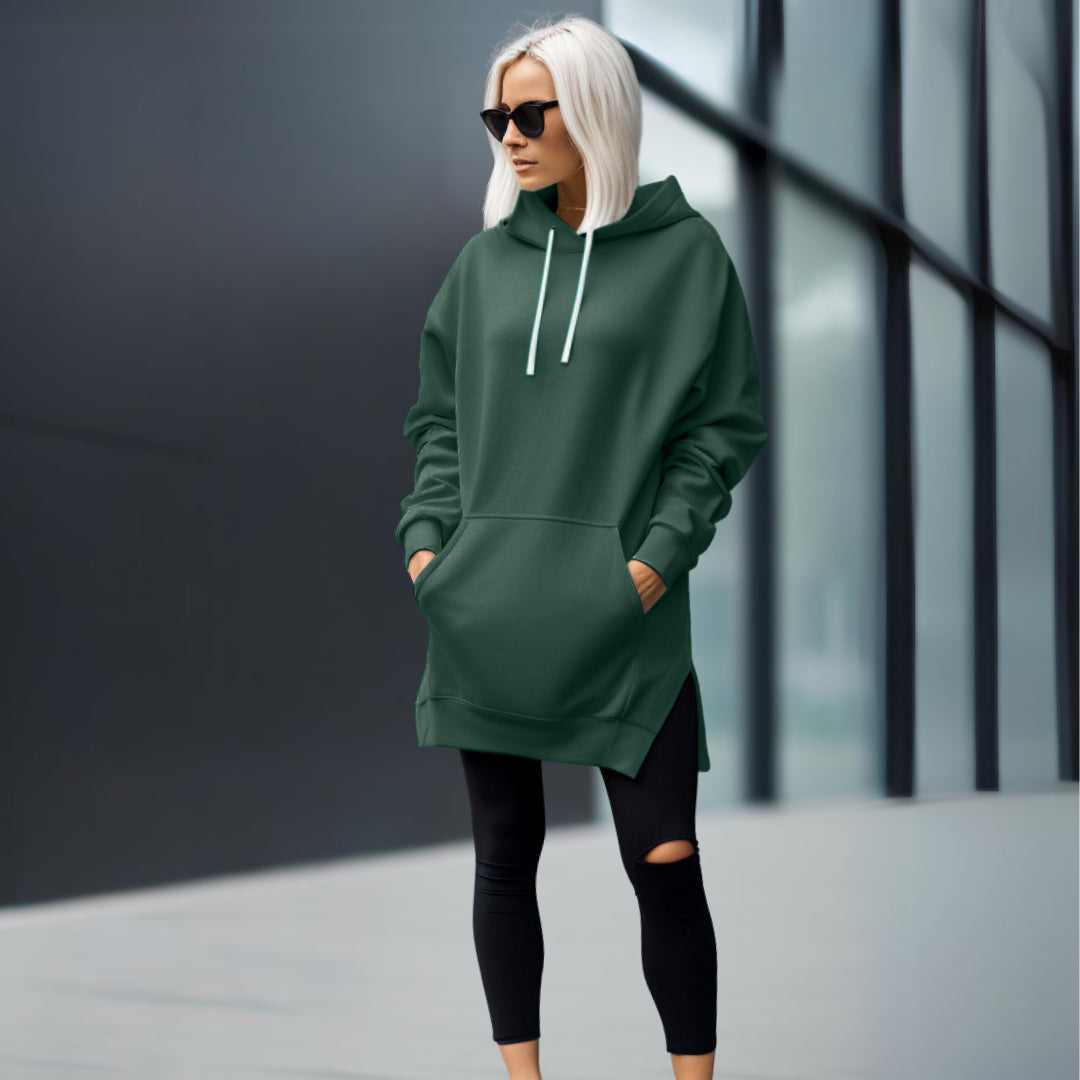 W&W Mode | Elegantes Oversized-Kleid mit Kapuze