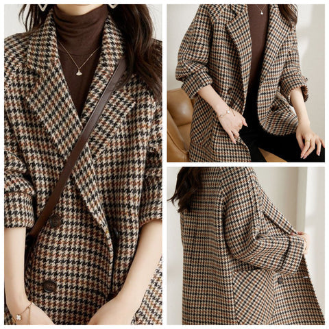 W&W Mode | Karierter Blazer Für Damen
