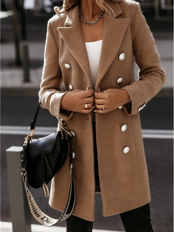 W&W Mode Solide Farbe Mantel Jacke