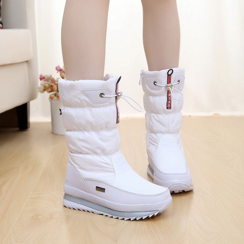 W&W Mode - Gefütterte Winter-Schneestiefel, Rutschfest & Wasserdicht