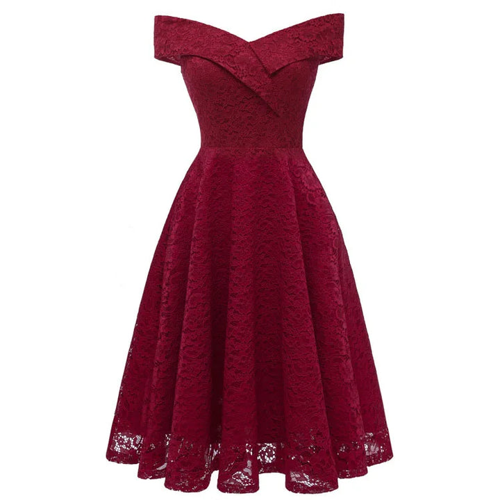 W&W Mode | Schulterfreies, Formelles Midikleid Mit Plissee