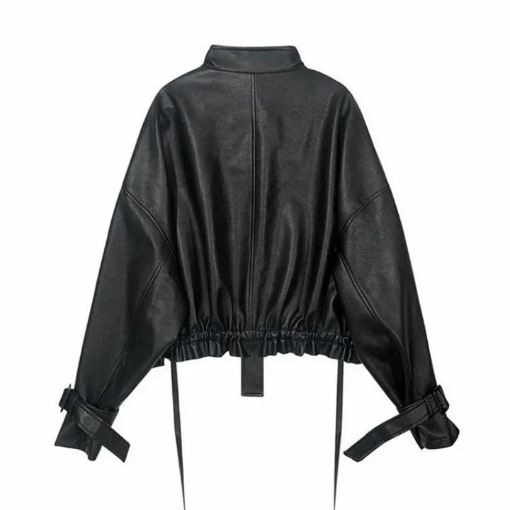 W&W Mode | Damen Lederjacke Mit Box Cut