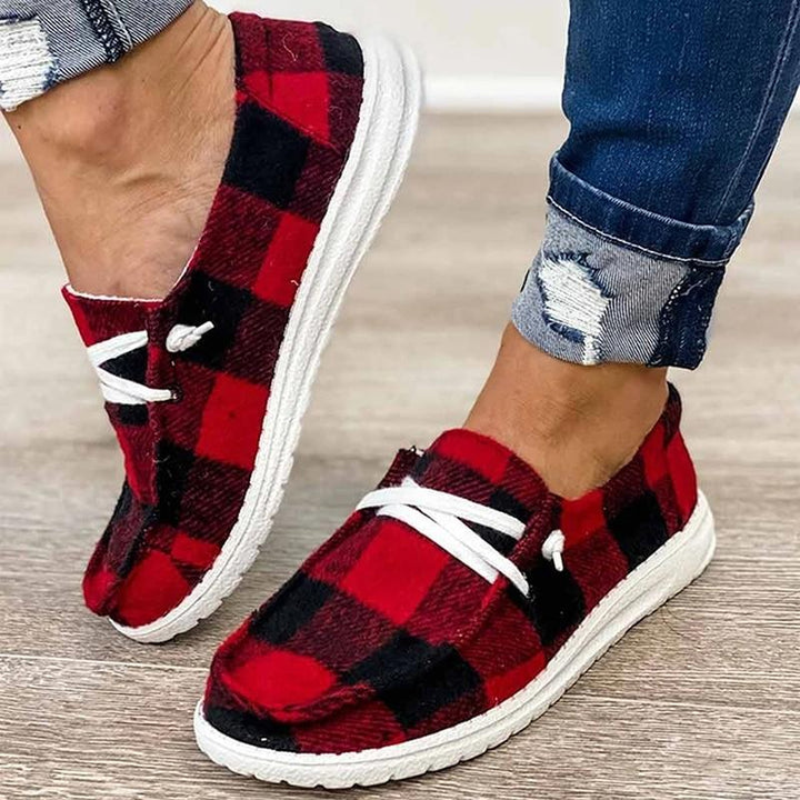 W&W Mode | Canvas Schnürschuhe für Damen