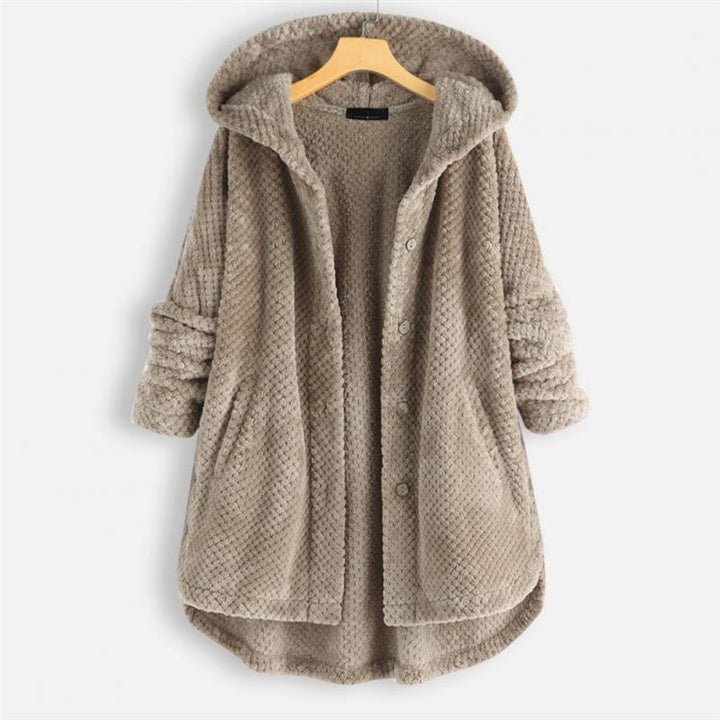 W&W Mode | Stylische, Superweiche Fleece-Kapuzenjacke