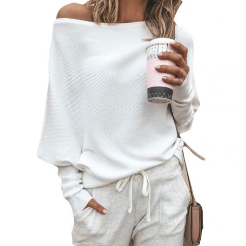 W&W Mode Sexy schulterfreier Pullover