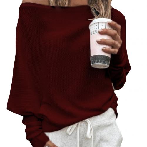 W&W Mode Sexy schulterfreier Pullover