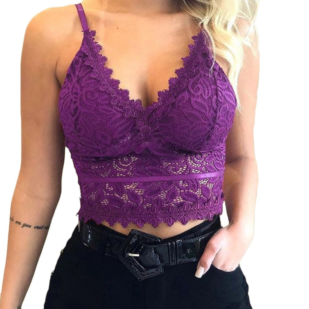 W&W Mode | Verführerisches Spitzen Bralette Crop Top