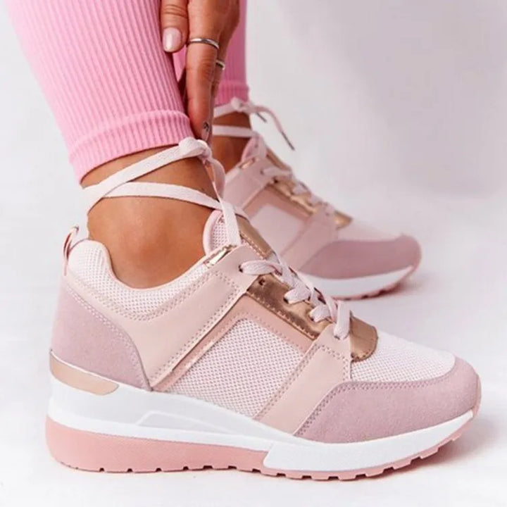 W&W Mode | Plattform Sneaker Damen - leichte Freizeitschuhe