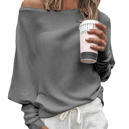 W&W Mode Sweater | Trendiger weicher schulterfreier Pullover