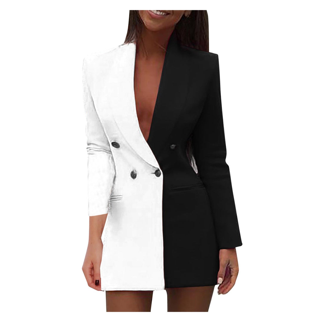 W&W Mode | Zweifarbiger Blazer-Kleid