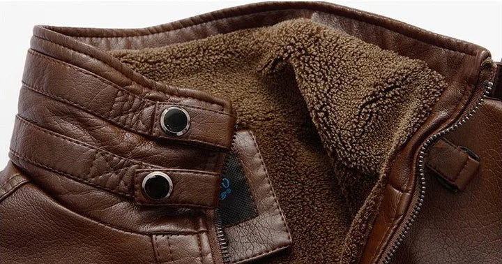 W&W Mode | Herren Lederjacke Im Weinlese Stil