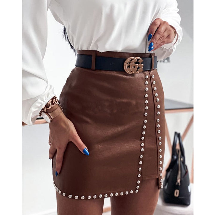 W&W Mode | Imitation Leder Minirock