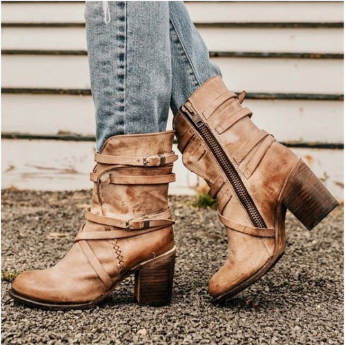 W&W Mode - Damen Lederstiefel