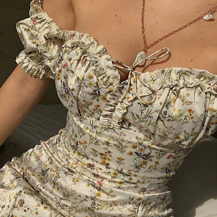 W&W Mode - Maxikleid mit puffärmel