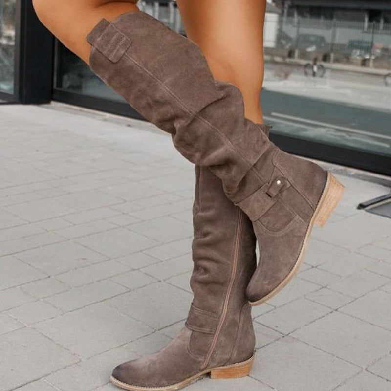 W&W Mode | Warme Wildlederstiefel - Gemütliche Winterschuhe